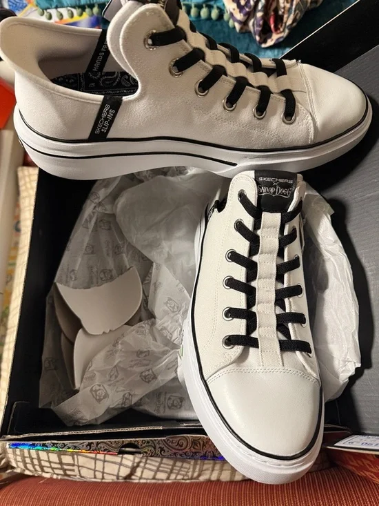 Skechers Snoop Dogg Slip In Skechers White and Black size 9 - Picture 8 of 16